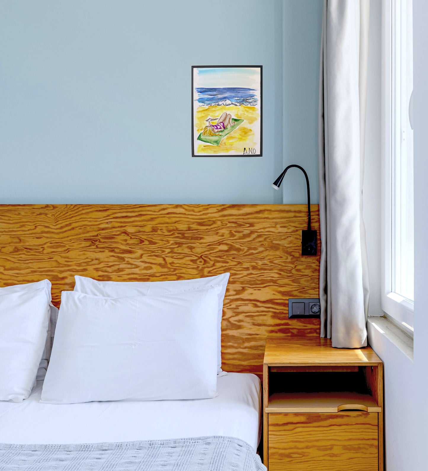 Acuarela Un instante de verano