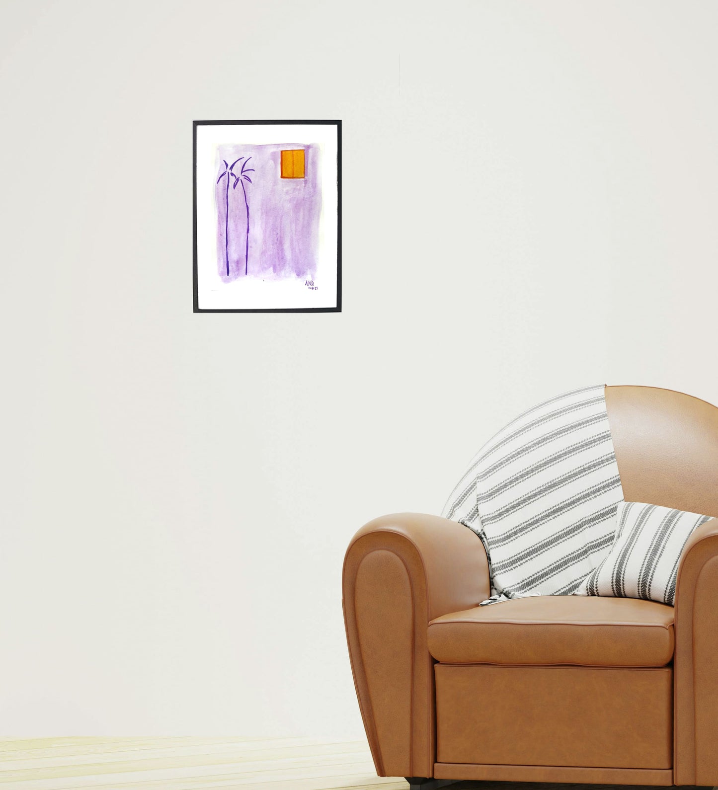 Acuarela Sombras de Verano. Dina 4.