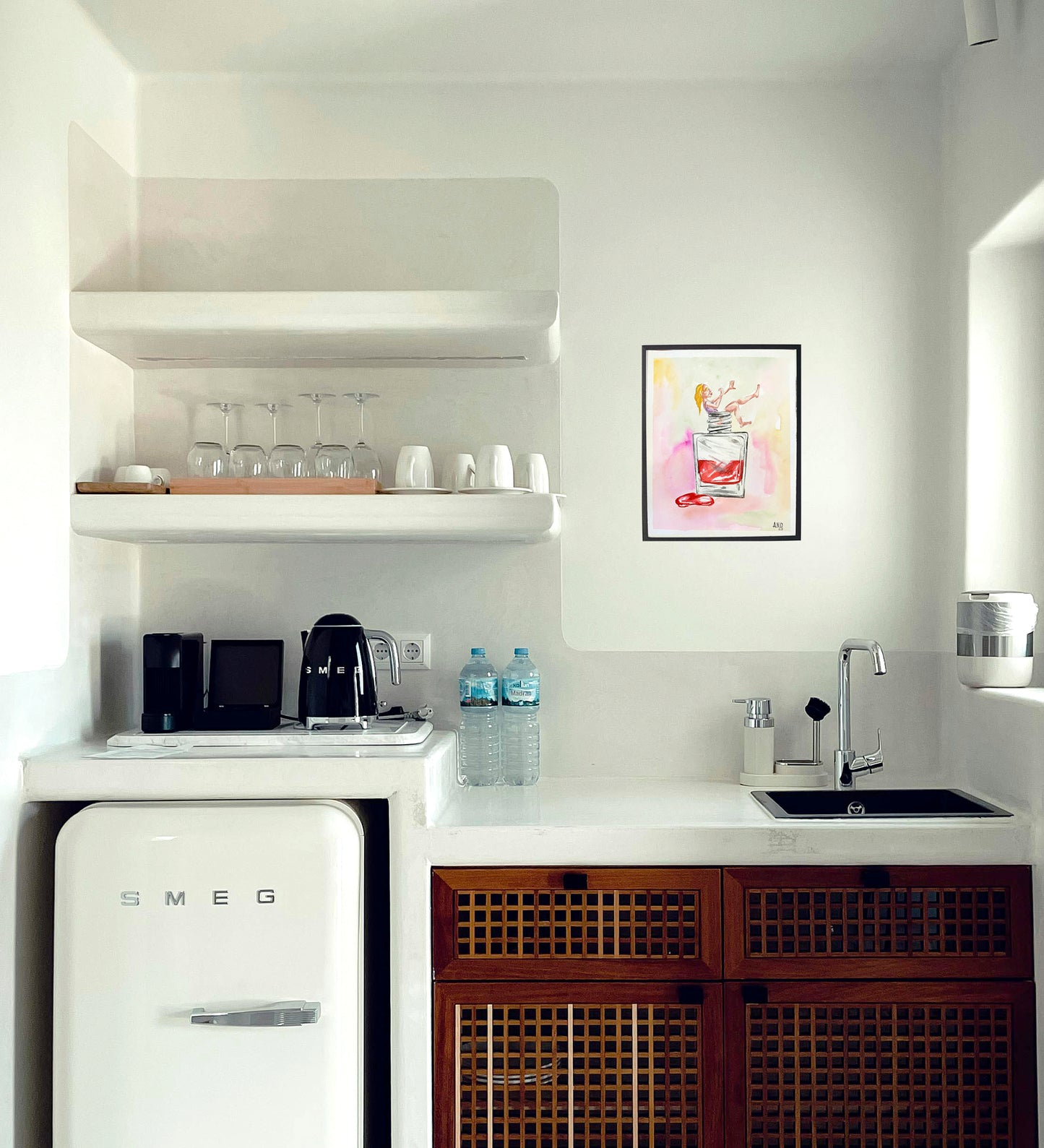 Acuarela Pinta uñas para Navidad