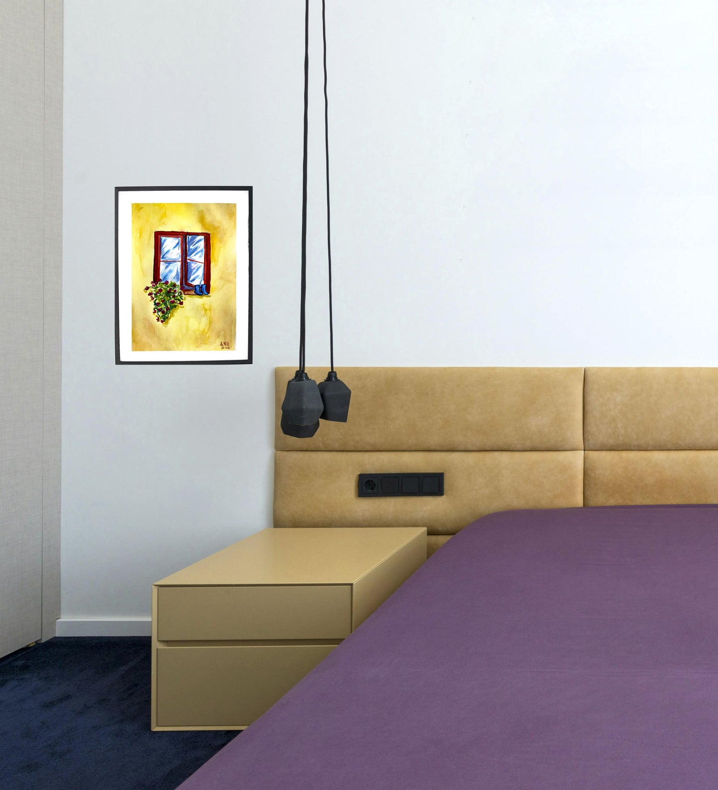 Acuarela Patio de flores