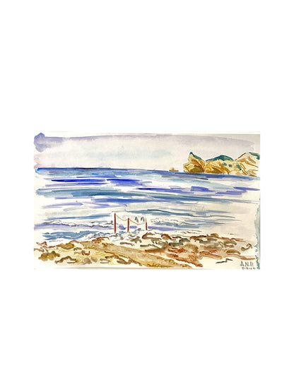 Tu rincón de verano, Jávea. Acuarela original.