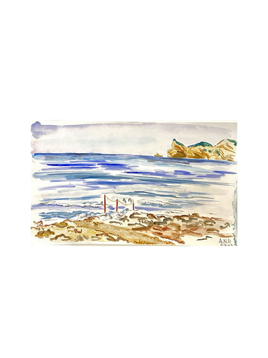 Tu rincón de verano, Jávea. Acuarela original.