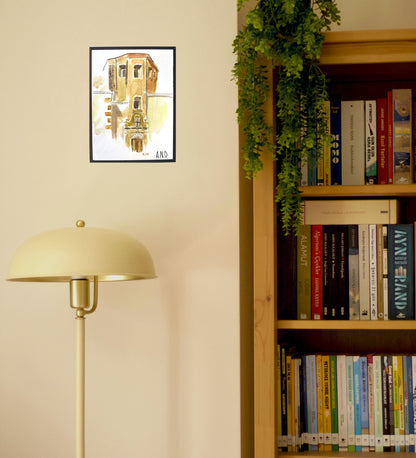 Acuarela Trocito de Cuenca