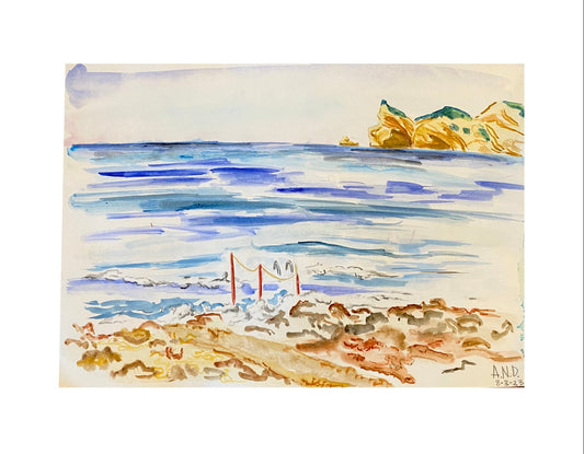 Acuarela Mar de Valencia