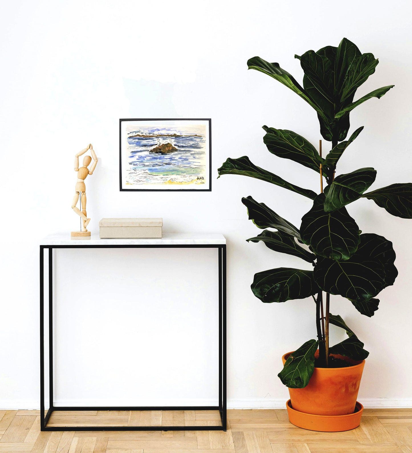 Acuarela Mar de Canarias