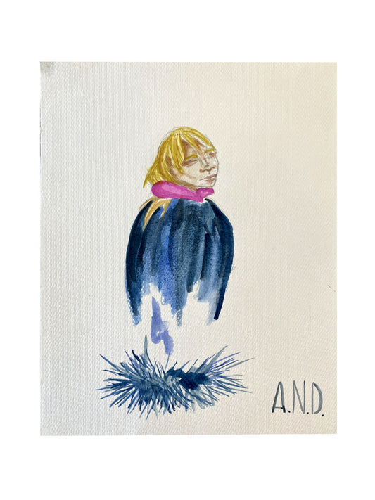 Acuarela Elegancia de mujer